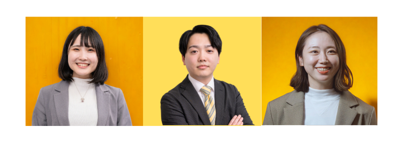 担当人事3名です！